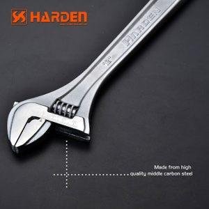 Harden European Type Adjustable Wrench Carbon Steel