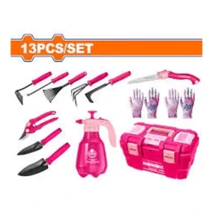 WADFOW 13 Pcs Pink Garden Tools Set | WHS5413