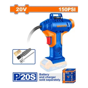 WADFOW Lithium-Ion Cordless Auto Air Compressor 20V, 150PSI/10.5Bar | WLN2520