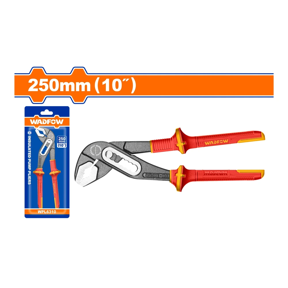 WADFOW Insulated Pump Pliers 10"/250mm | WPL6310