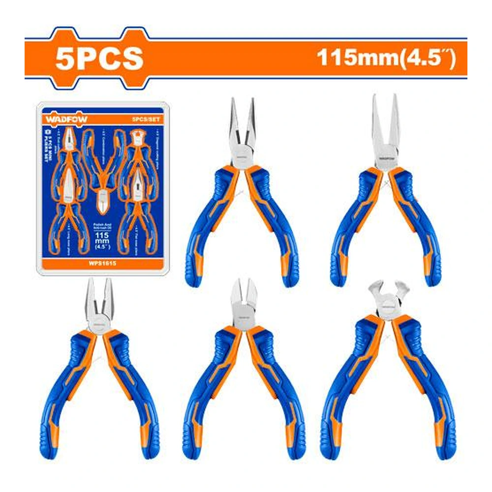 WADFOW 5 Pcs Mini Pliers Set | WPS1615