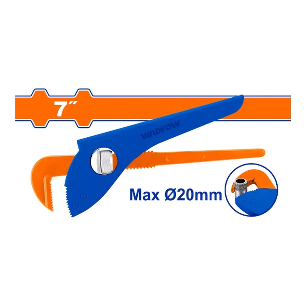 WADFOW Germany Type Pipe Wrench 7" | WPW4107