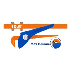 WADFOW Germany Type Pipe Wrench 10.5" | WPW4110