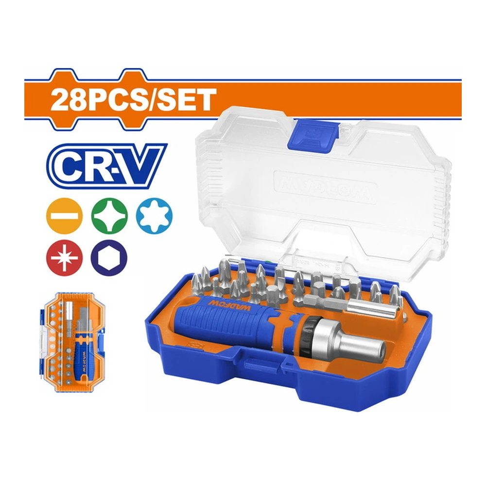 WADFOW 28 Pcs Screwdriver Bits Set | WSS8B28