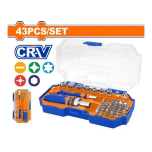 WADFOW 43 Pcs Screwdriver Bits Set | WSS8B43