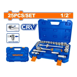 WADFOW 25 Pcs 1/2" Socket Set | WST2D25