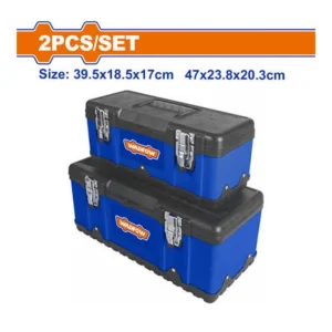 WADFOW 2 Pcs Plastic & Steel Tool Boxes Set | WTB6A02