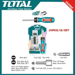 Total 24 Pcs Ratchet Screwdriver Set | TACSD30246