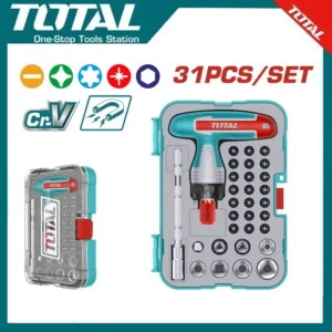 Total 31 Pcs T-Handle Wrench Screwdriver Set | TACSD30316