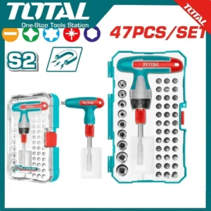 Total 47 Pcs T-Handle Wrench Screwdriver Set | TACSD30476