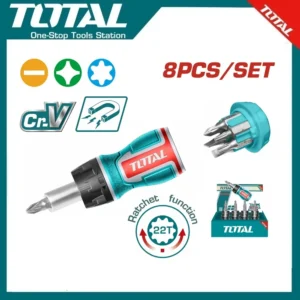 Total 8 In 1 Stubby Screwdriver Set | TACSDS1726