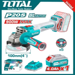 Total Cordless Angle Grinder 20V, 100mm | TAGLI261021