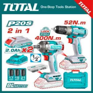 Total Cordless 2 Pcs Combo Kit 20V | TCKLI20275