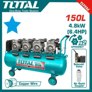 Total Air Compressor 1200W, 150L | TCS4481508