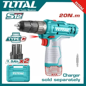 Total Cordless Drill 12V, 10mm | TDLI12206