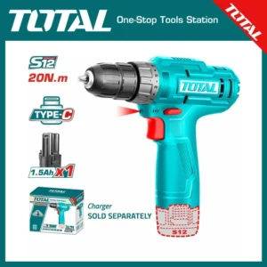 Total Cordless Drill 12V, 10mm | TDLI12428