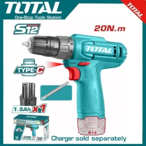Total Cordless Drill 12V, 10mm | TDLI12456