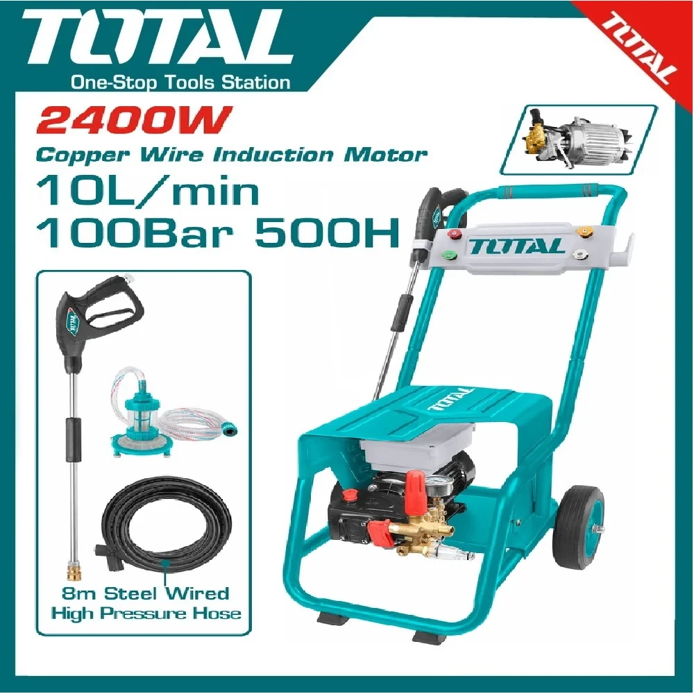 Total High Pressure Washer (For Commercial Use) 2400W, 100Bar | TGT11176