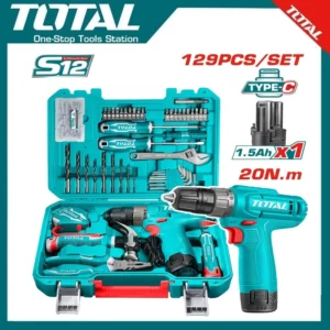 Total 129 Pcs Tools Set 12V | THKTHP11292