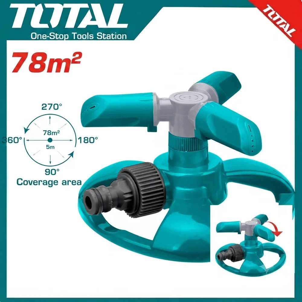 Total Plastic 3 Arm Rotatory Sprinkler | THPS23602
