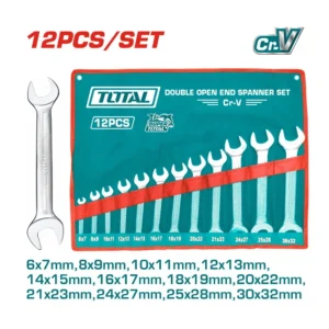 Total 12 Pcs Double Open End Spanner Set | THT1023121