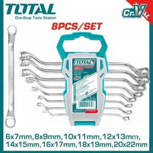 Total 8Pcs Offset Ring Spanner Set | THT102486