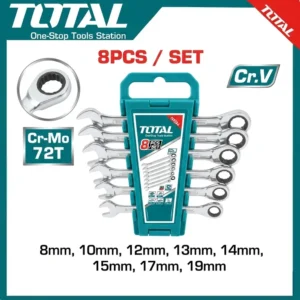 Total 8Pcs Ratchet Spanner Set | THT102RK086