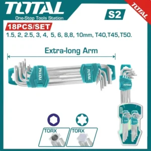 Total 18 Pcs Hex Key And Torx Key Set | THT106KT0181