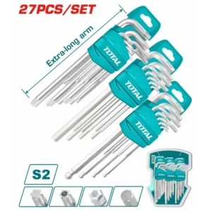 Total 27 Pcs Hex Key And Torx Key Set | THT106KT0271