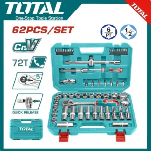 Total 62 Pcs 1/2" Socket Set | THT121602