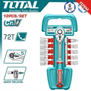 Total 12Pcs 1/4" Socket Set | THT14114126