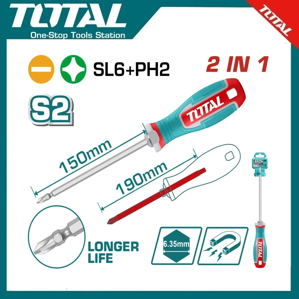Total 2 In 1 Screwdriver Set | THT250266
