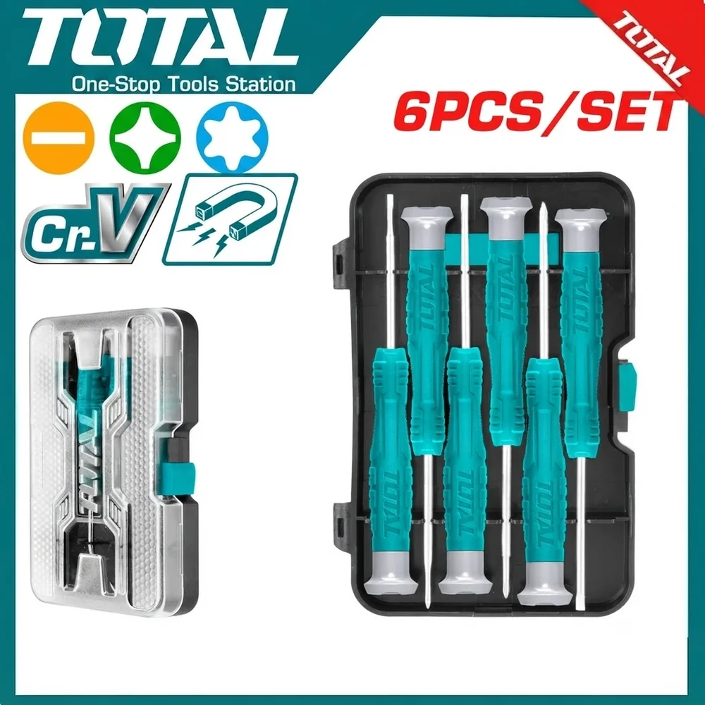 Total 6Pcs Precision Screwdriver Set | THT250PS0601
