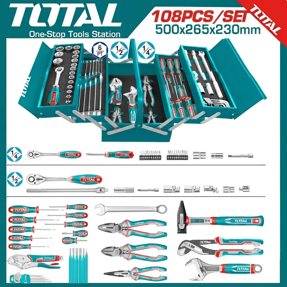 Total 108 Pcs Tool Chest Set | THTCS121081