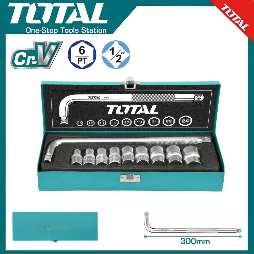 Total 10Pcs 1/2" Socket Set | THTL121101