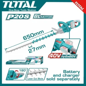 Total Cordless Hedge Trimmer 40V | THTLI40028