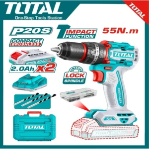 Total Compact Brushless Cordless Impact Drill 20V, 13mm | TIDLI20558