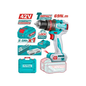 Total Compact Brushless Cordless Impact Drill 42V, 13mm | TIDLI426981