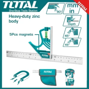 Total Magnetic Lock Combination Square | TMT653005