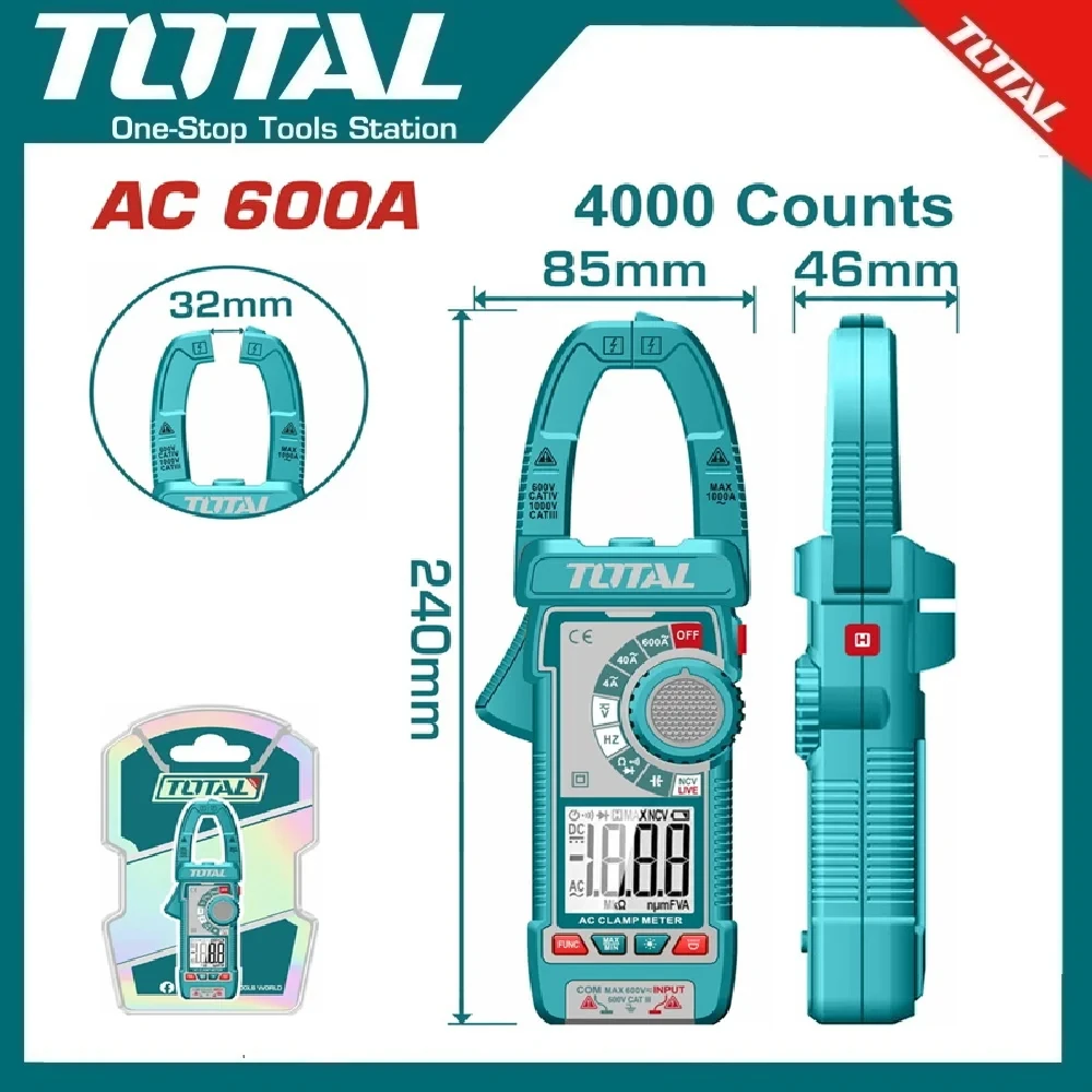 Total Digital Ac Clamp Meter | TMT766001