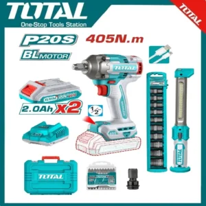 Total Cordless 2 Pcs Combo Kit 20V, 1/2" 20V | TOSLI23056