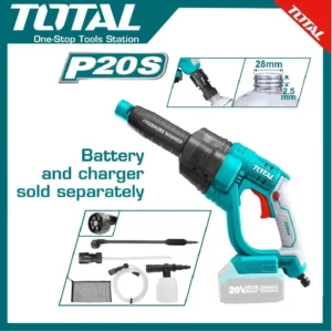 Total Cordless Pressure Washer 20V, 24.8Bar | TPWLI2008