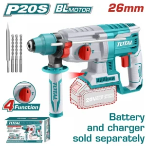 Total Cordless Rotary Hammer 20V, 26mm | TRHLI20228-3