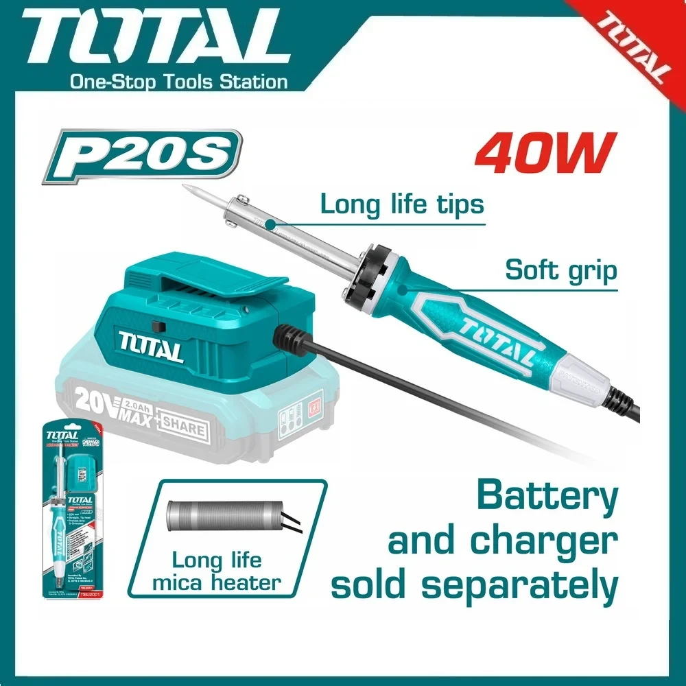 Total Cordless Soldering Iron 20V | TSILI2001