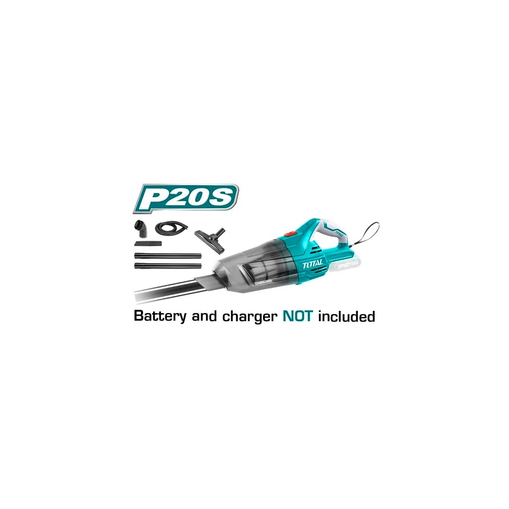 Total Cordless Vacuum Cleaner 20V, 0.7L | TVLI2001
