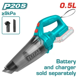 Total Cordless Vacuum Cleaner 20V, 0.5L | TVLI20126