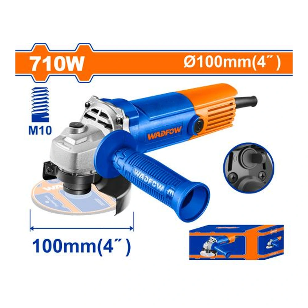 WADFOW Angle Grinder 710W, 100mm | WAG35762