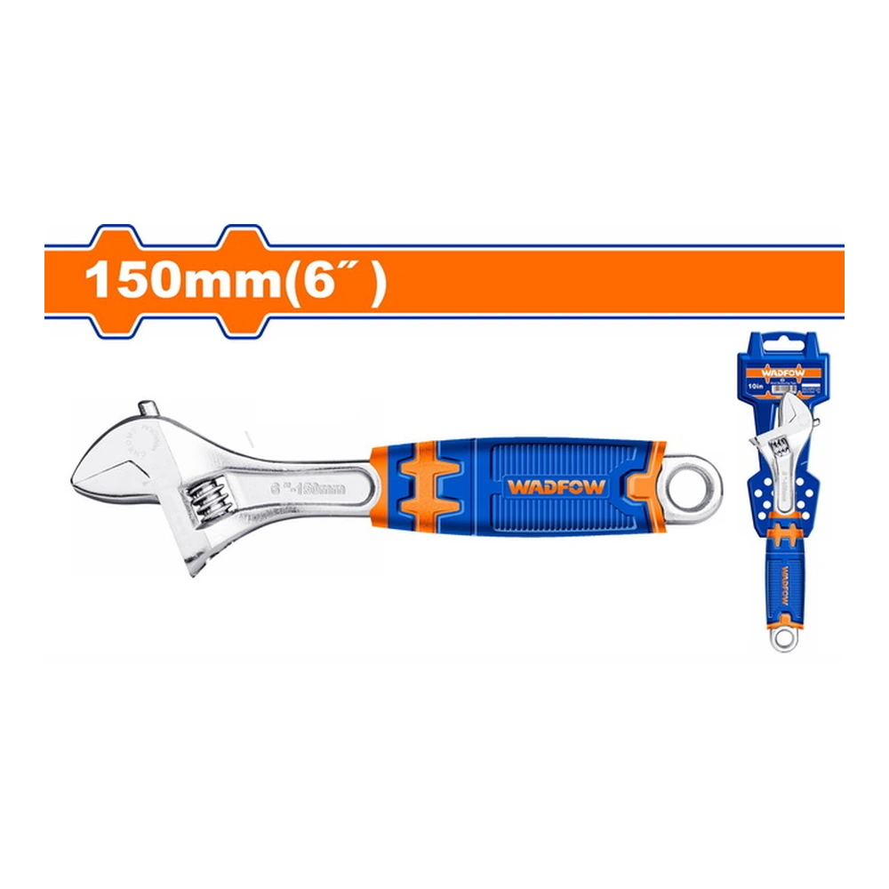 WADFOW Soft Grip Adjustable Wrench