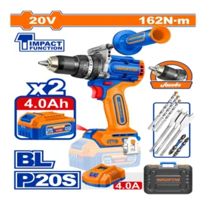 WADFOW Brushless Cordless Impact Drill 20V | WCDP16281