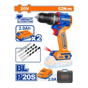 WADFOW Compact Brushless Cordless Impact Drill 20V | WCDP5281